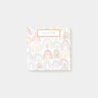 Niedliches Regenbogenmuster-Monogramm
