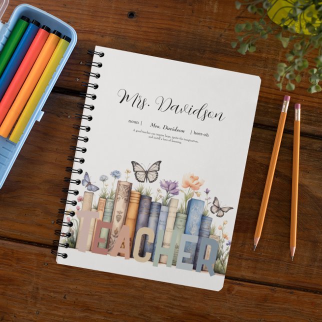 Niedliches Regenbogenregal & Bücher Lehrermonogram (Von Creator hochgeladen)