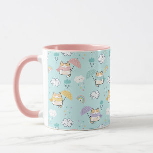 Niedliches Regentage Kaffeemaschine Tasse