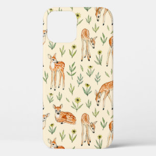 Niedliches Reh mit wild lebenden Blume nahtlos pa Case-Mate iPhone Hülle