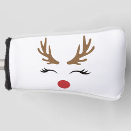 Niedliches Rentier Christmas Golf Geschenkdesign Golf Headcover