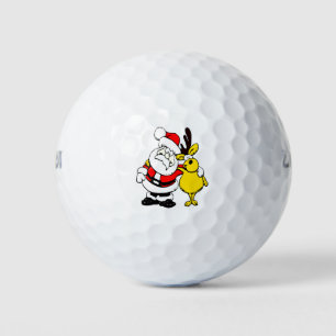 Niedliches Rentier Christmas Golf Geschenkdesign Golfball