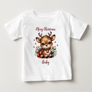 Niedliches Rentier Holiday Shirt - Personalisierte
