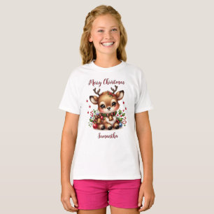 Niedliches Rentier Holiday T-Shirt-Shirt - Persona T-Shirt