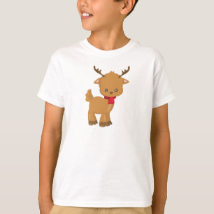 Niedliches Rentier, Kleine Rentiere, Scarf, Antler T-Shirt