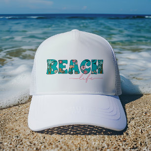 Niedliches Retro Beach Life Truckerkappe
