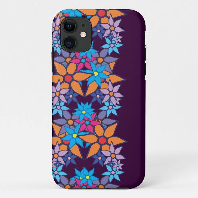 Niedliches Retro-Blumenmuster #2 Case-Mate iPhone Hülle (Rückseite)