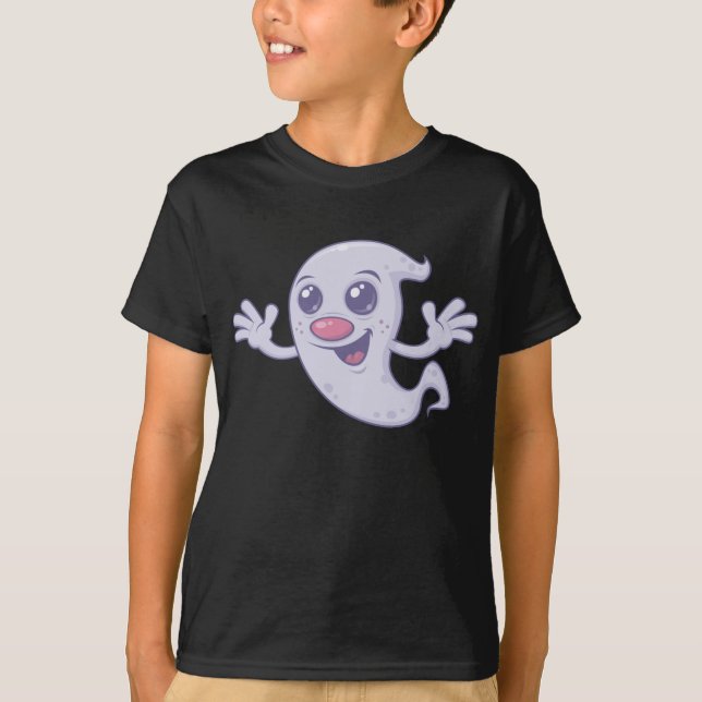 Niedliches Retro-Ghost T-Shirt (Vorderseite)