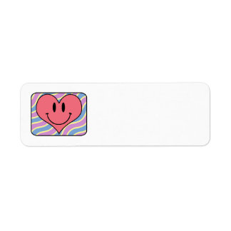 Niedliches Retro Herz Cartoonlächelnden Valentines