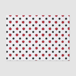 Niedliches Retro-Ladybugemuster Seidenpapier