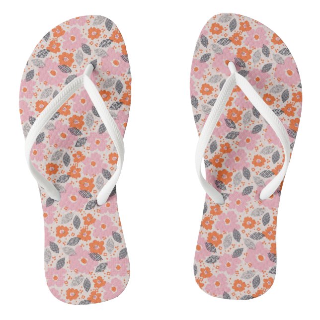 Niedliches Retro-Muster Flip Flops (Fußbett)