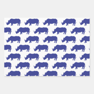 Niedliches Rhinoceros Geschenkpapier Set