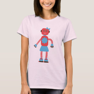 Niedliches Robot Couple Shirt (Hers)