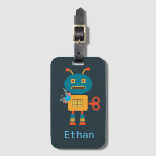 Niedliches Roboterdesign Gepäckanhänger