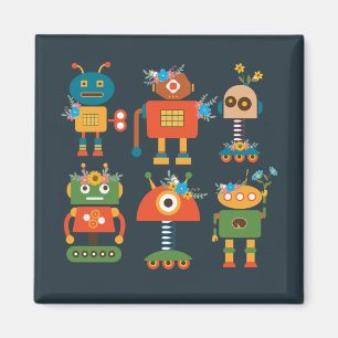 Niedliches Roboterdesign Magnet