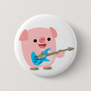 Niedliches Rocking-Cartoon - Abzeichen Button