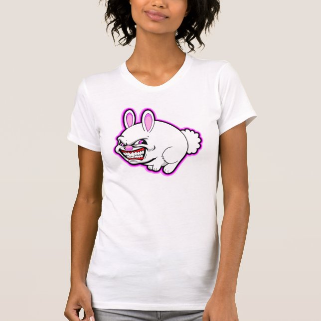 Niedliches rosa Apfelhäschen (im Rosa) T-Shirt (Vorderseite)