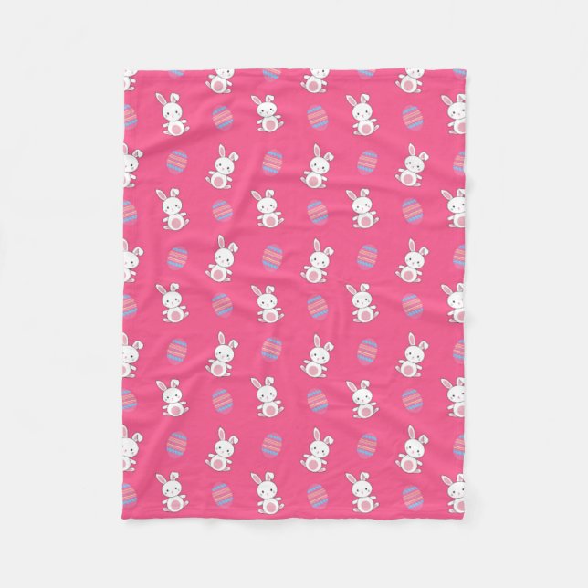 Niedliches rosa Babybastmuster Fleecedecke (Vorderseite)