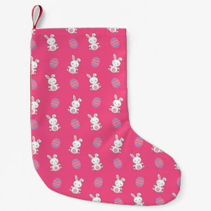 Niedliches rosa Babybastmuster Kleiner Weihnachtsstrumpf