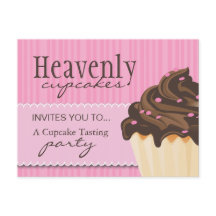 Niedliches rosa Bäckerei Postkarte