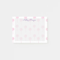 niedliches rosa Bonbons, trendy Monogramm