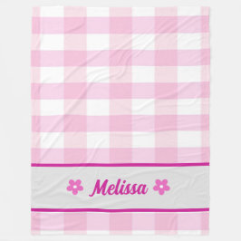 Niedliches rosa, eckiges Muster für kundenspezifis Fleecedecke