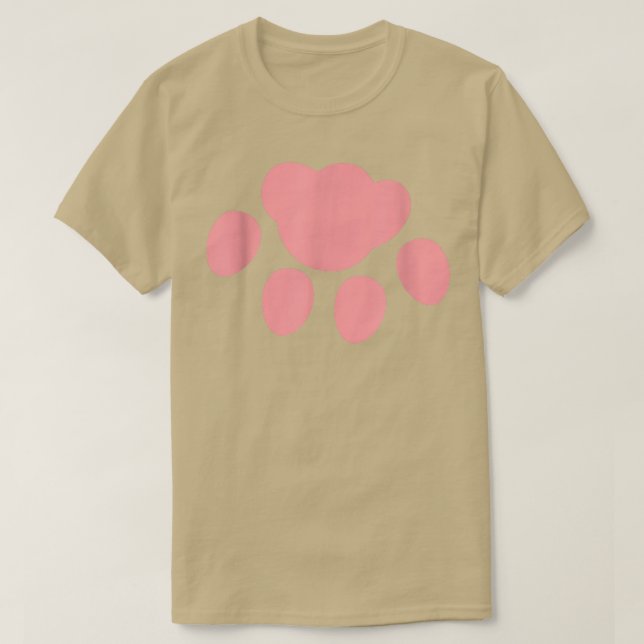 Niedliches Rosa Footprint Outfit T-Shirt (Design vorne)