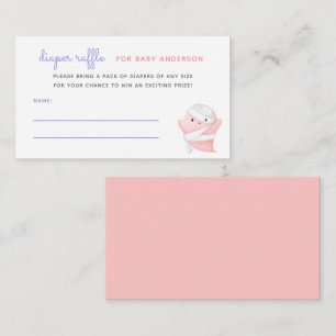 Niedliches rosa Ghost Mummie Kinderdusche Windelwa Begleitkarte