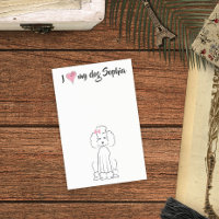 Niedliches rosa Herz I Liebe mein Hund Custom Whim