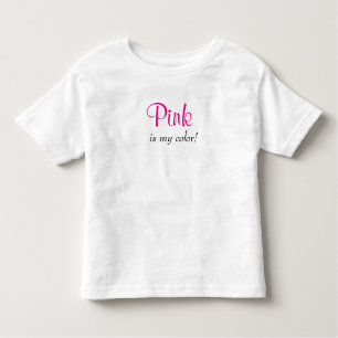 Niedliches Rosa ist meine Farbe Kleinkind T-shirt