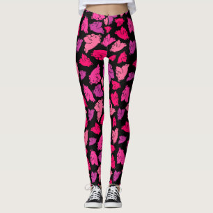 Niedliches rosa Muster Leggings
