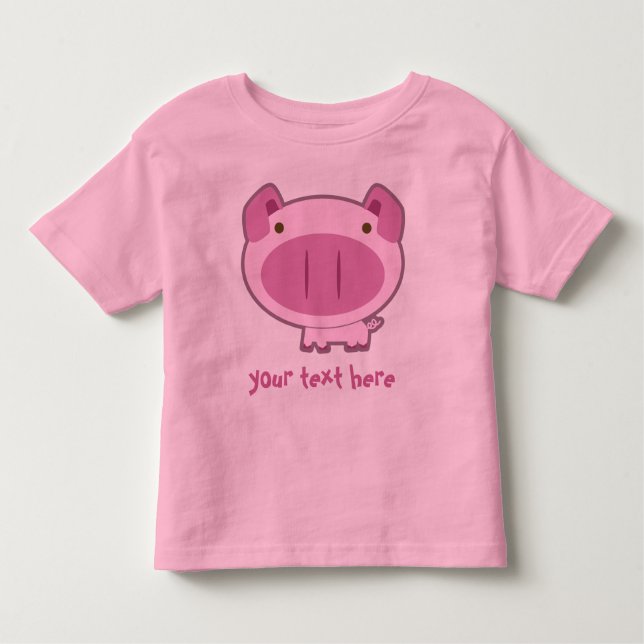 NIEDLICHES ROSA PIGGY für KINDER Kleinkind T-shirt (Vorderseite)