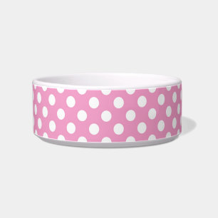 Niedliches rosa Polka-Punkt-Muster Napf