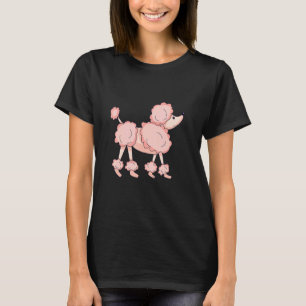 Niedliches rosa Poodle T-Shirt
