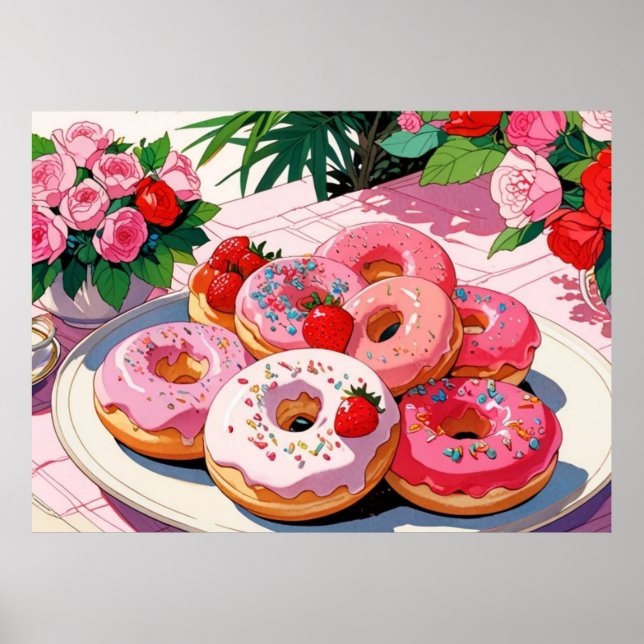 Niedliches rosa Poster (Vorne)