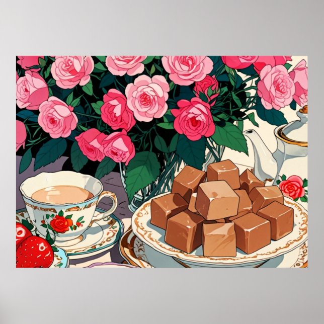 Niedliches rosa Poster (Vorne)