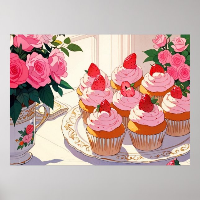 Niedliches rosa Poster (Vorne)