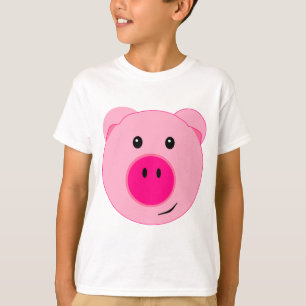 Niedliches rosa Schwein T-Shirt