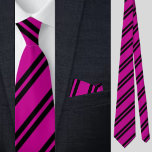 Niedliches rosa Streifen Muster Krawatte<br><div class="desc">Die niedliche Pink Stripes Pattern-Krawatte ist ein perfektes Geschenk für Weihnachten und Geburtstage.</div>