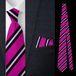 Niedliches rosa Streifen Muster Krawatte<br><div class="desc">Die niedliche Pink Stripes Pattern-Krawatte ist ein perfektes Geschenk für Weihnachten und Geburtstage.</div>