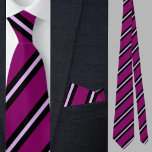 Niedliches rosa Streifen Muster Krawatte<br><div class="desc">Die niedliche Pink Stripes Pattern-Krawatte ist ein perfektes Geschenk für Weihnachten und Geburtstage.</div>