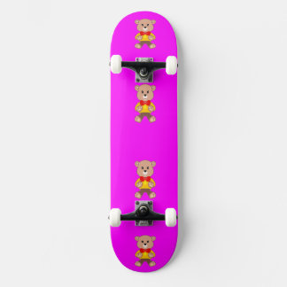 Niedliches rosa Teddy Bär Skateboard
