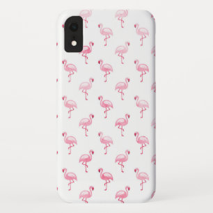 Niedliches rosa und weißes Flamingo-Muster Case-Mate iPhone Hülle