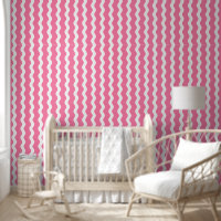 Niedliches rosa Wavy Ric Rac Vertikales Strickmust