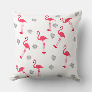 niedliches, rosa-weiße Flamingo-Design-Kissen Kissen