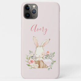 Niedliches rosa Woodland Wasserfarben Bunny in Bas Case-Mate iPhone Hülle
