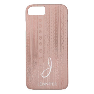 Niedliches Rosen-Goldfolie Boho Stammes- Case-Mate iPhone Hülle