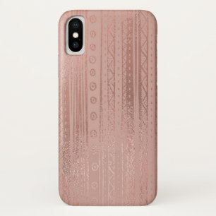 Niedliches Rosen-Goldfolie Boho Stammes- Muster Case-Mate iPhone Hülle