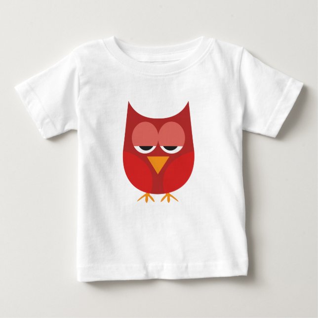 Niedliches Rot-Gelb-Cartoon Baby T-shirt (Vorderseite)
