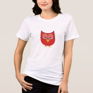 Niedliches Rot-Gelb-Cartoon Tri-Blend Shirt